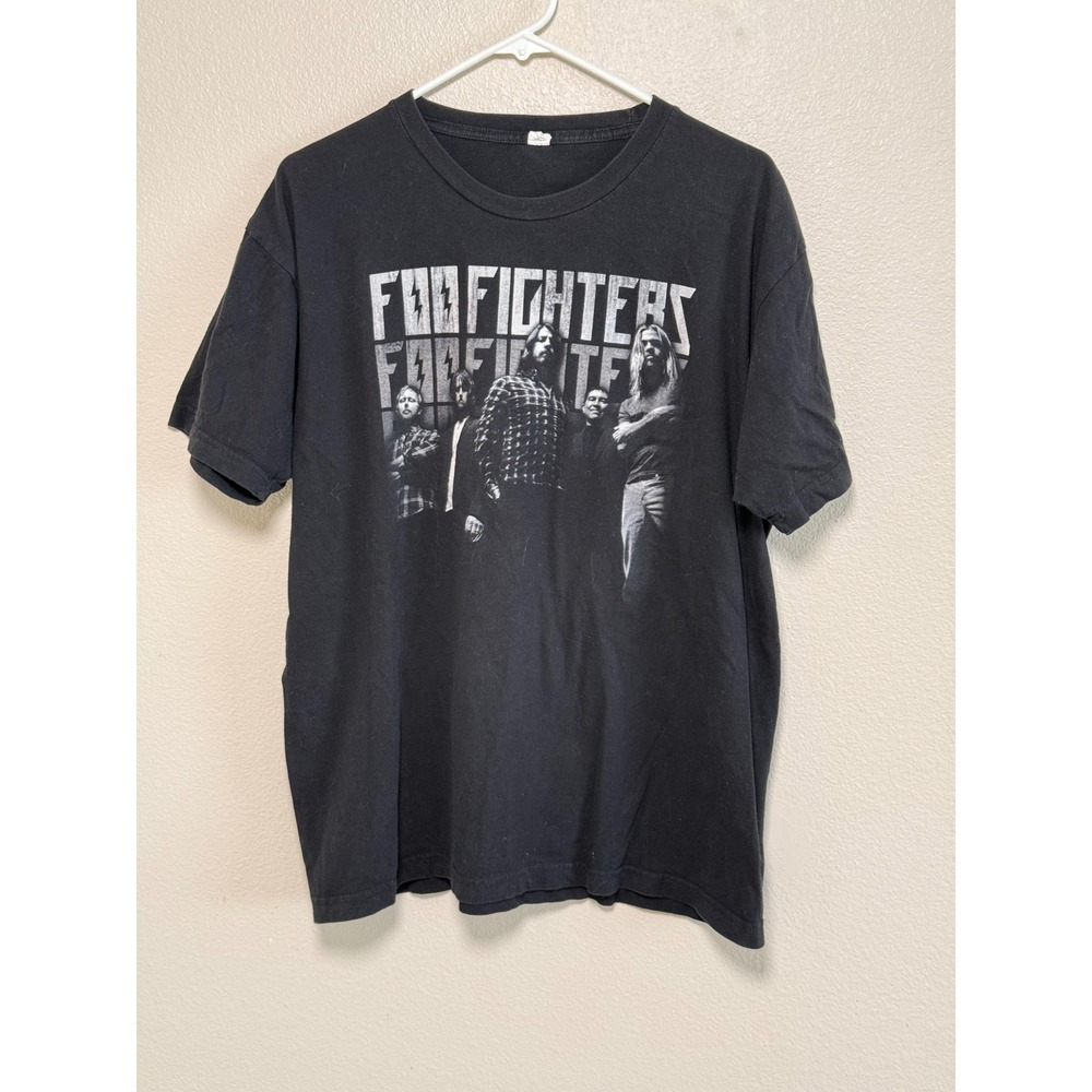 Foo Fighters 2011 North American Tour T-Shirt Black Mens Large Band Tee